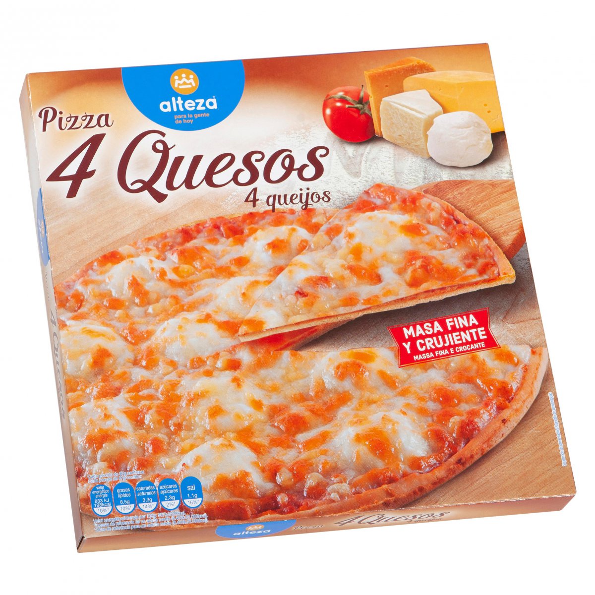 Pizza 4 Quesos Congelada -30%